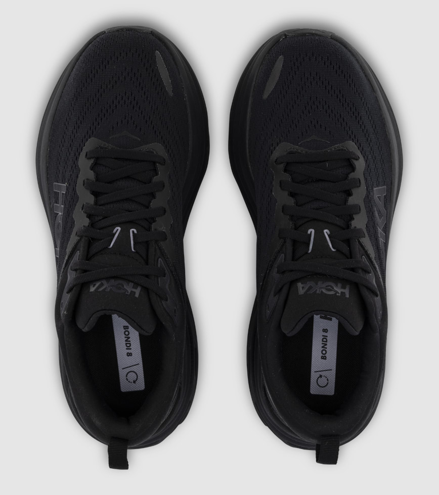 HOKA BONDI 8 4E MENS BLACK BLACK The Athlete s Foot