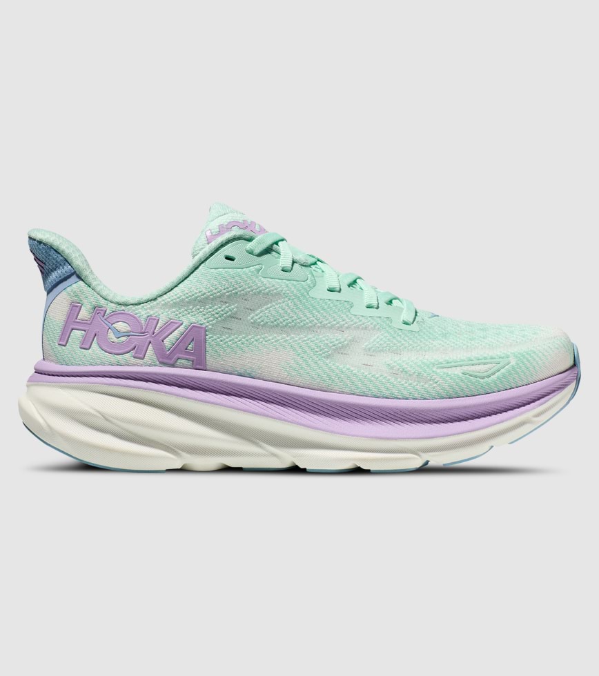HOKA CLIFTON 9 WOMENS SUNLIT OCEAN LILAC MIST The Athlete s Foot