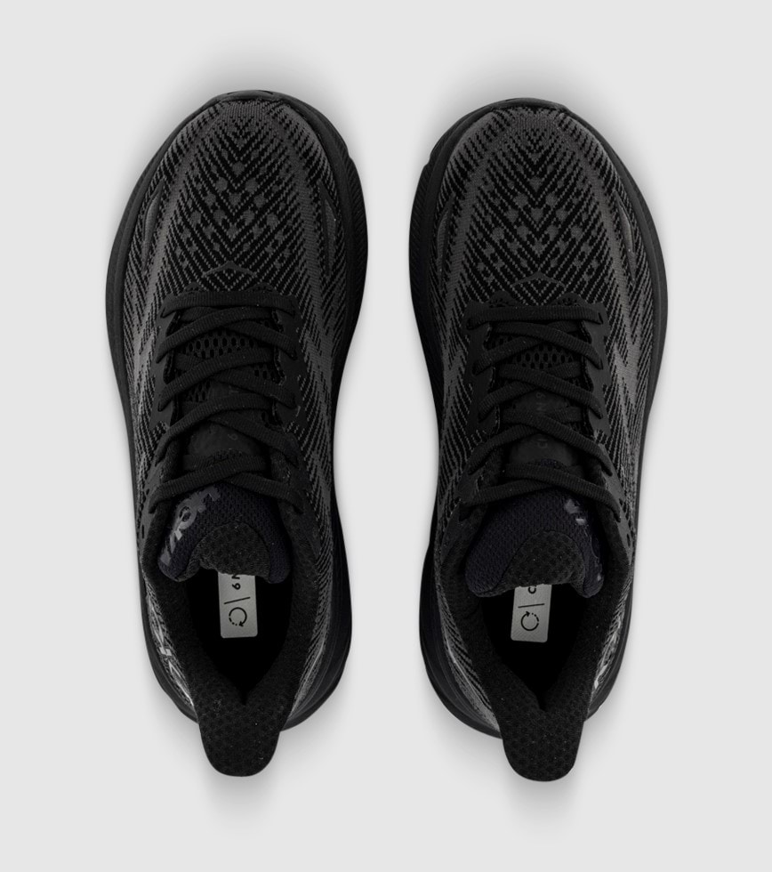 Hoka clifton black womens hot sale