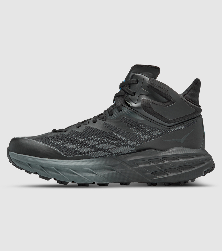 HOKA SPEEDGOAT 5 MID GORE TEX MENS BLACK BLACK The Athlete s Foot