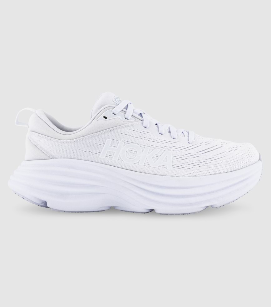 HOKA BONDI 8 WOMENS WHITE WHITE