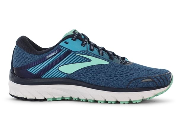 BROOKS ADRENALINE GTS 18 WOMENS NAVY TEAL MINT | Blue Womens Supportive  Running Shoes