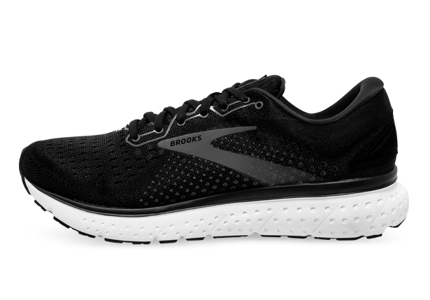 BROOKS GLYCERIN 18 WOMENS BLACK WHITE The Athlete s Foot