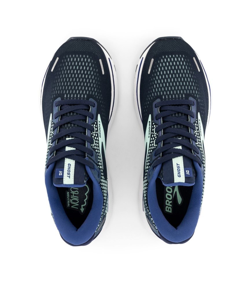 BROOKS GHOST 14 2A WOMENS PEACOAT YUCCA NAVY The Athlete s Foot
