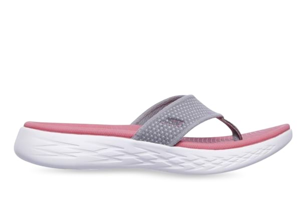 Grey and on sale pink skechers