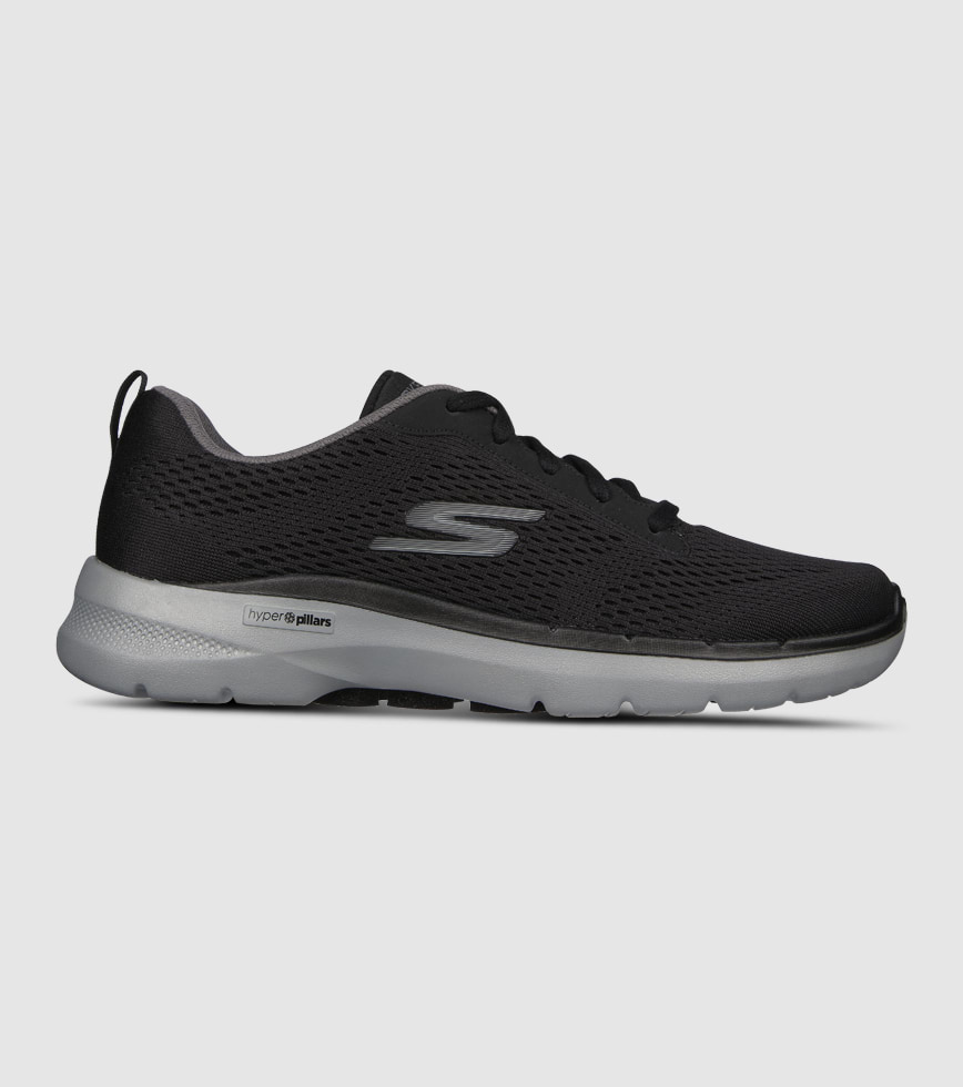SKECHERS GO WALK 6 AVALO 2.0 MENS BLACK GREY The Athlete s Foot