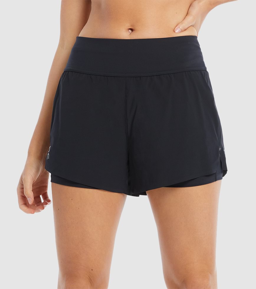 Black running sales shorts womens