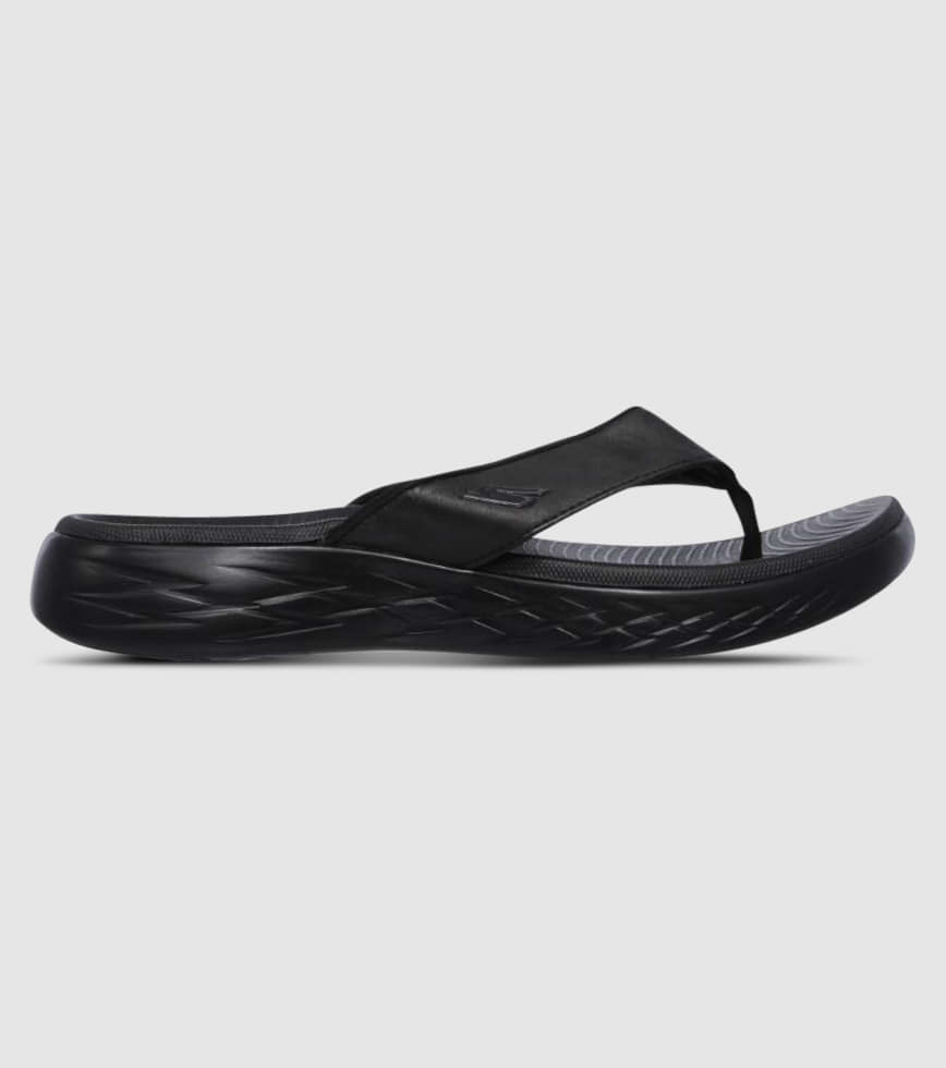 SKECHERS ON THE GO 600 SEAPORT MENS BLACK BLACK Black Mens