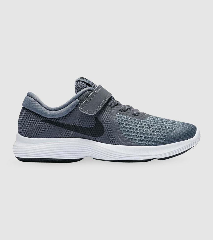 Nike revolution 4 grey black deals