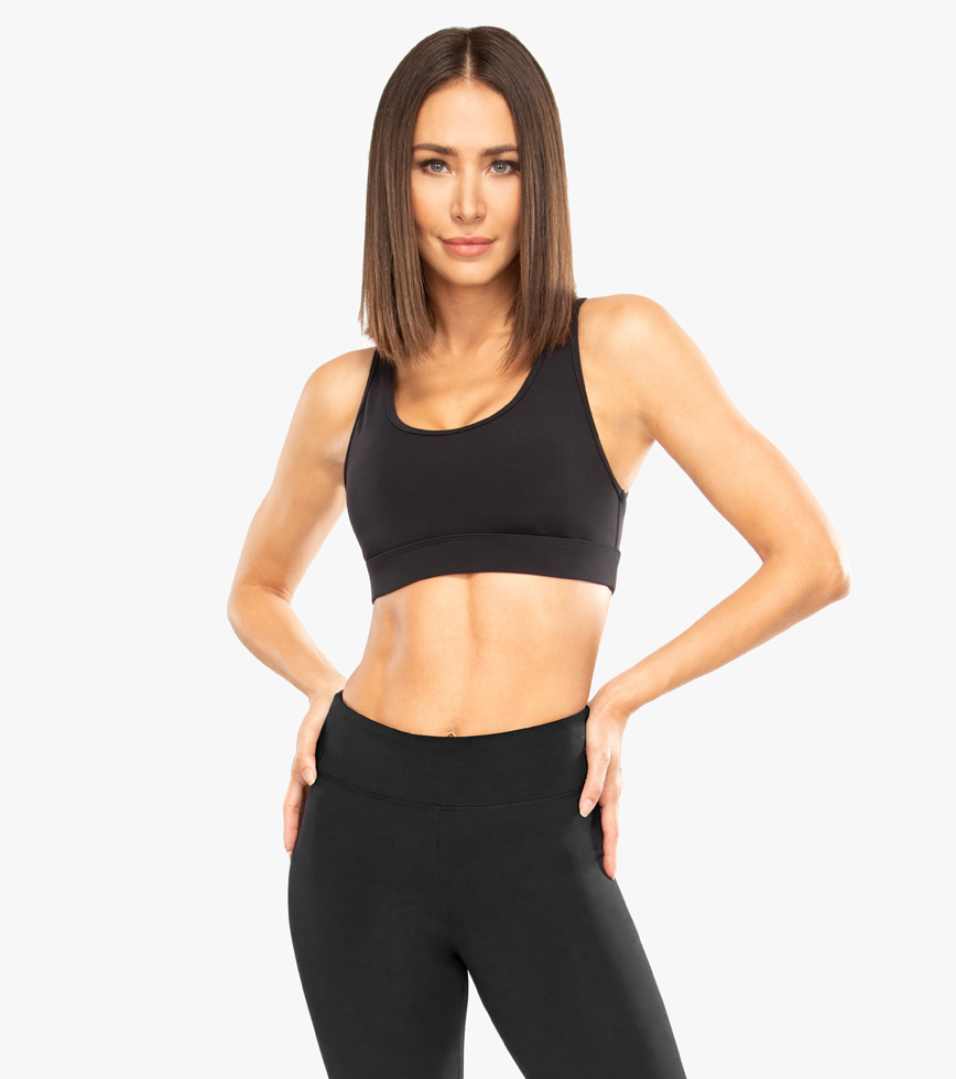 KORAL EVOLVE BLACK OUT SPORTS BRA WOMENS