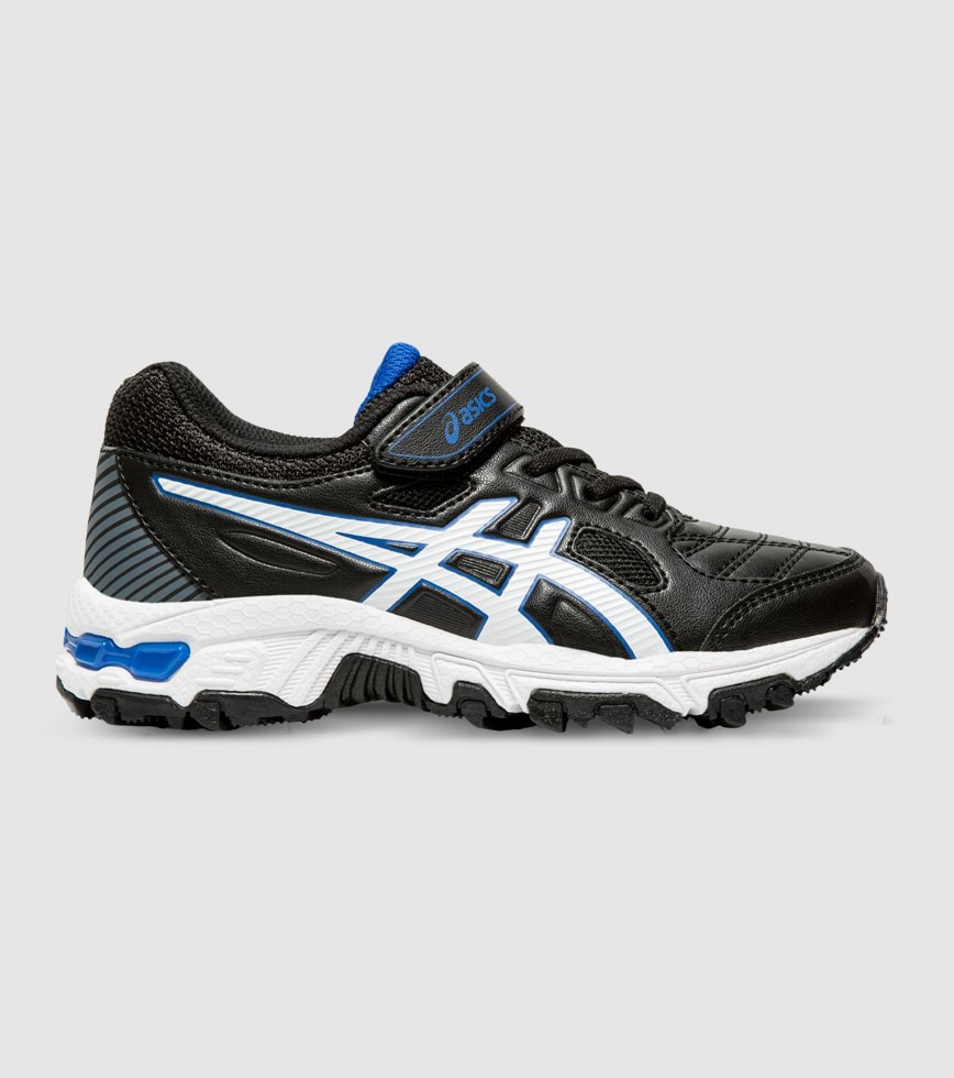 ASICS GEL TRIGGER 12 PS KIDS BLACK WHITE The Athlete s Foot