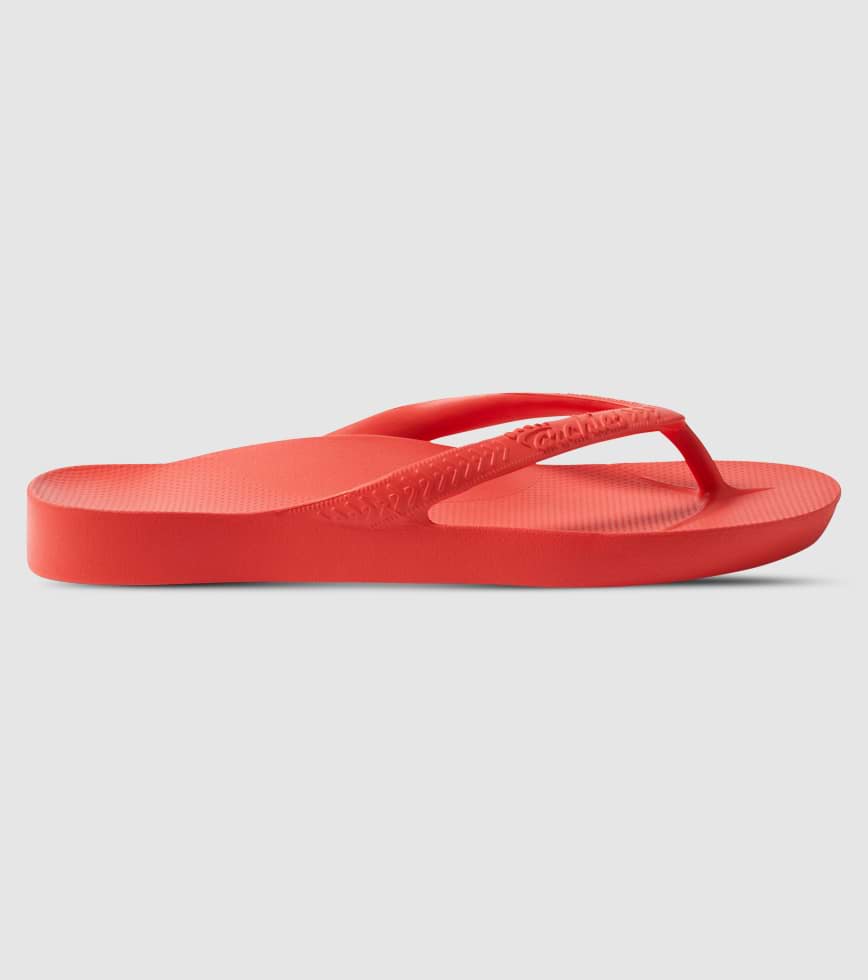 ARCHIES ARCH SUPPORT UNISEX THONG CORAL