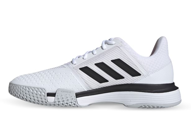Adidas courtjam bounce white/black men's shoe store