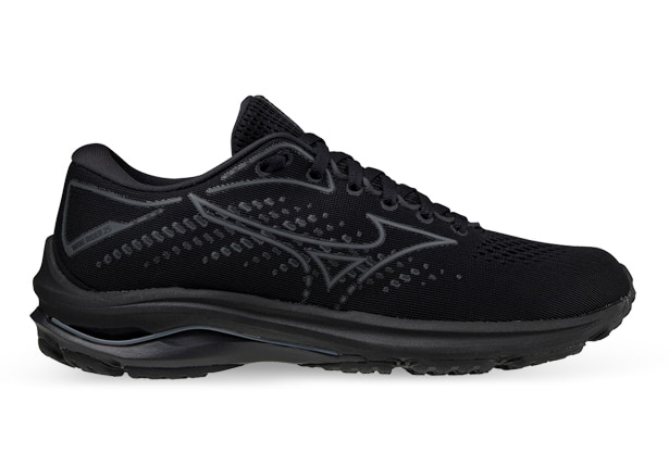 MIZUNO WAVE RIDER 25 WOMENS BLACK QUIET SHADE The Athlete s Foot