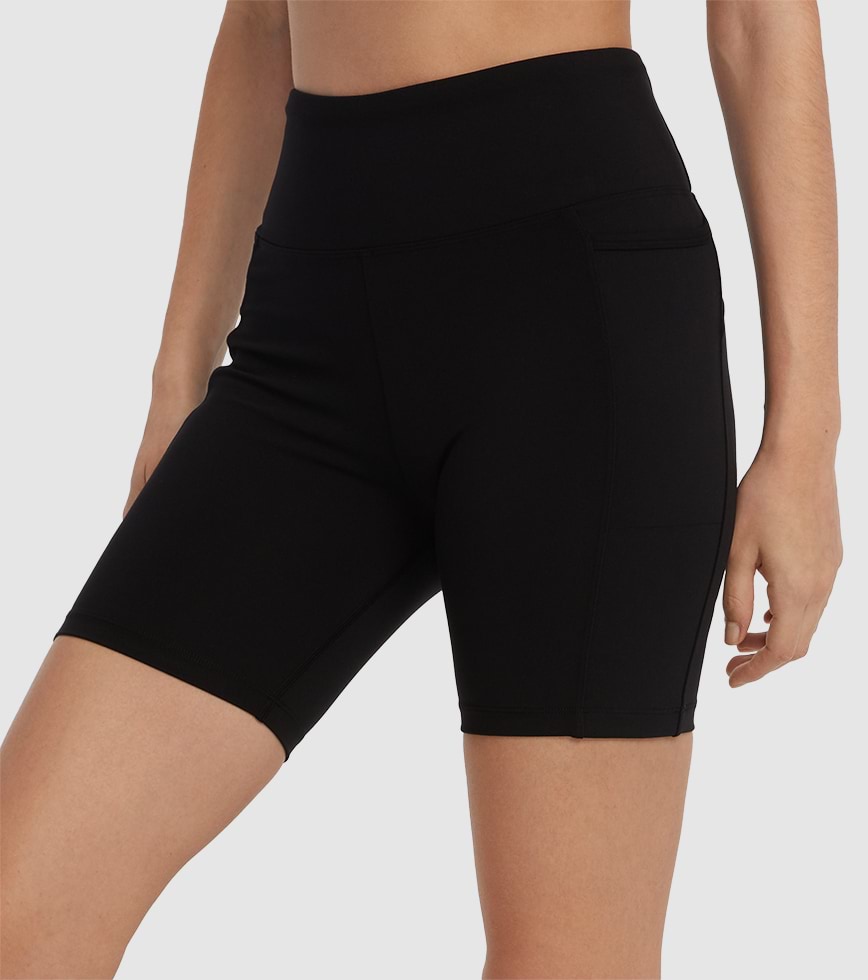 LORNA JANE AMY PHONE POCKET BIKE SHORT BLACK