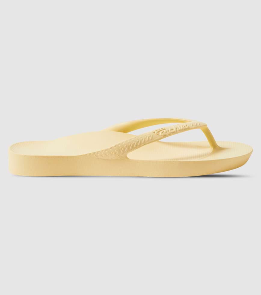 ARCHIES ARCH SUPPORT UNISEX THONG LEMON
