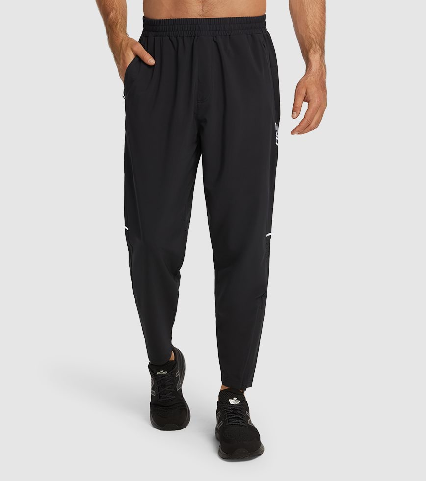 2XU AERO WOVEN JOGGER MENS BLACK SILVER REFLECTIVE