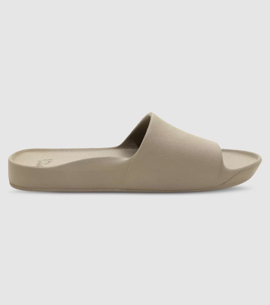 ARCHIES ARCH SUPPORT UNISEX SLIDES TAUPE