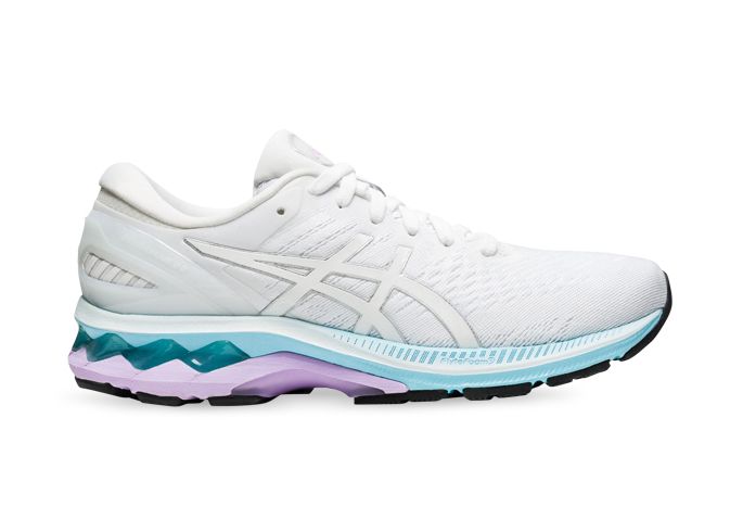 Asics Gel Kayano 27 Womens White Pure Silver The Athletes Foot