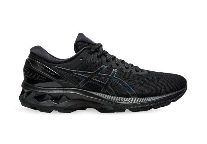 ASICS GEL KAYANO 27 WOMENS BLACK BLACK 