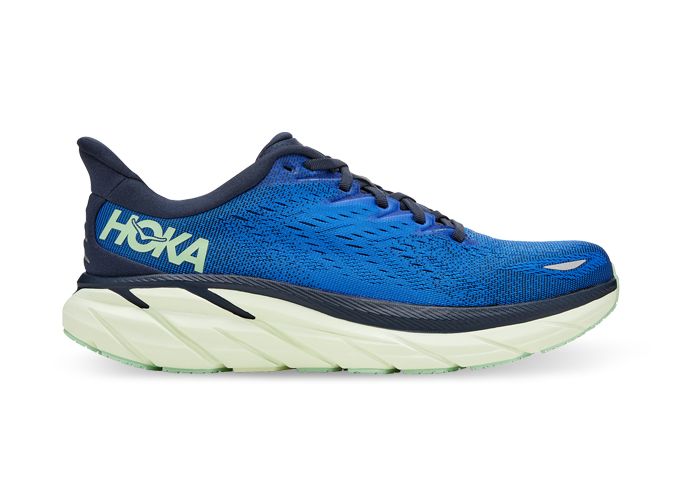 HOKA CLIFTON 8 MENS DAZZLING BLUE OUTER SPACE | The Athlete's Foot