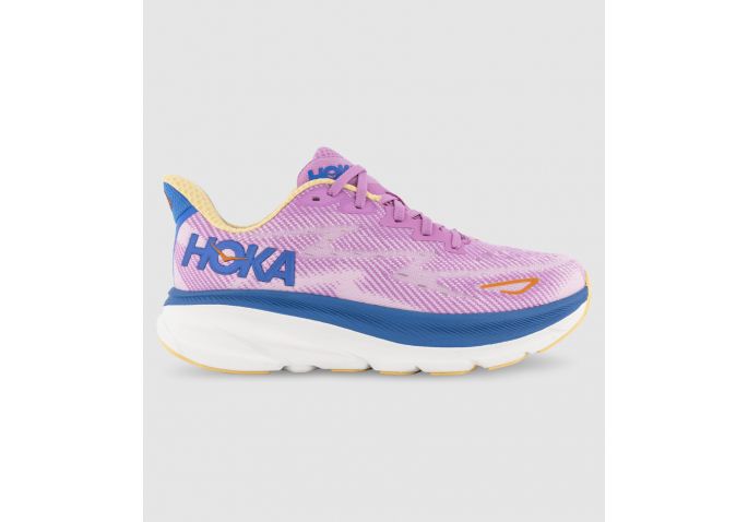 HOKA CLIFTON 9 (D WIDE) WOMENS CYCLAMEN SWEET LILAC | The Athlete's Foot
