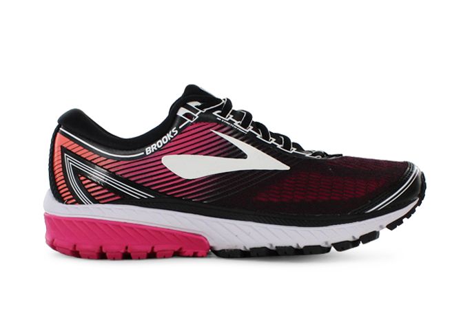 BROOKS GHOST 10 WOMENS BLACK PINK 