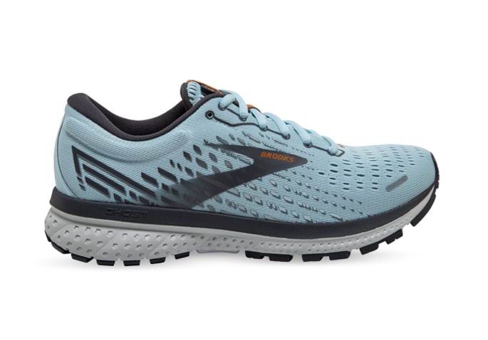 BROOKS GHOST 13 WOMENS LIGHT BLUE WHITE | The Athlete's Foot