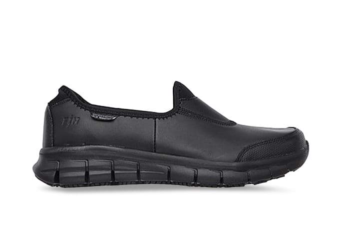 skechers loafers womens black