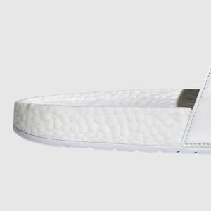 ADIDAS ADILETTE BOOST MENS CLOUD WHITE CORE BLACK | The Athlete's Foot