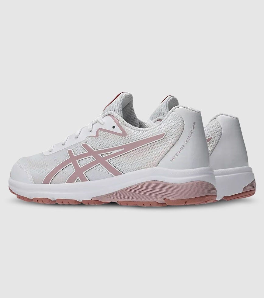 ASICS GEL-NETBURNER PROFESSIONAL 4 (GS) KIDS NETBALL SHOES WHITE ...