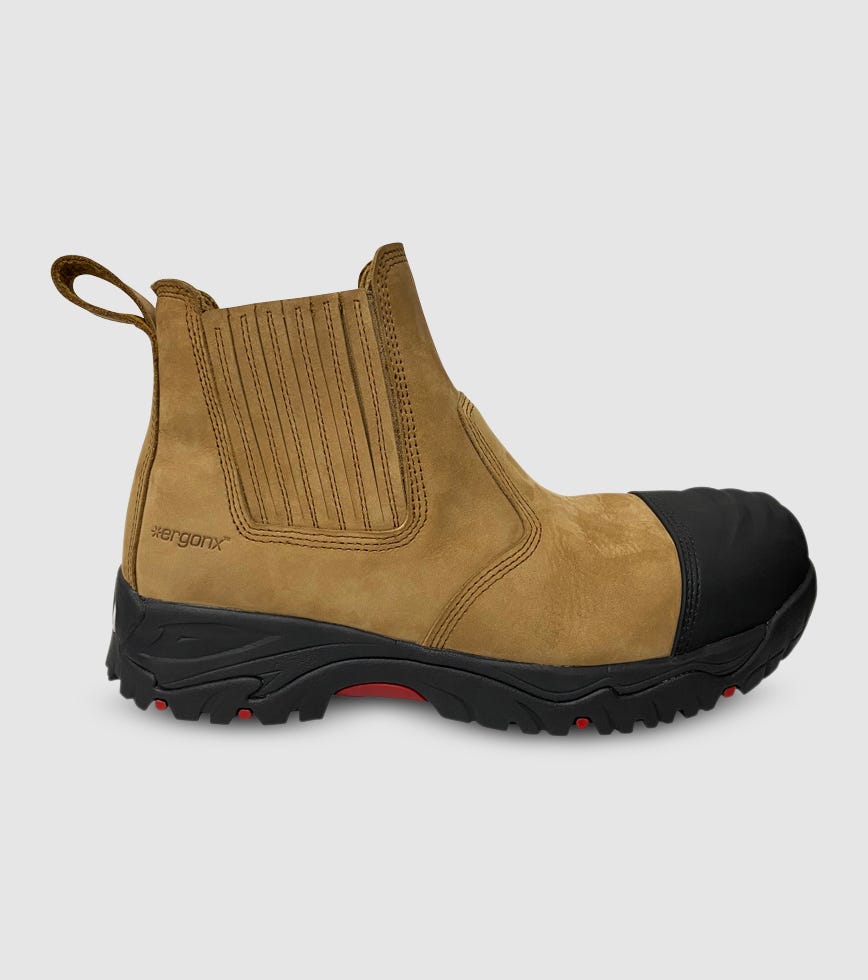 ERGONX SAFETY BOOTS SLIP ON BOOT (HYDROGEN) (2E WIDE) MENS