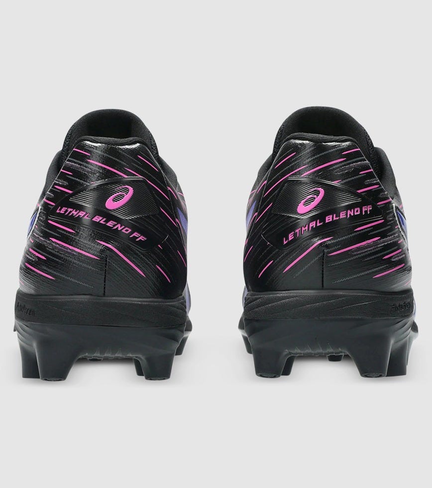 ASICS LETHAL BLEND MENS FOOTBALL BOOTS BLACK COBALT BURST | The