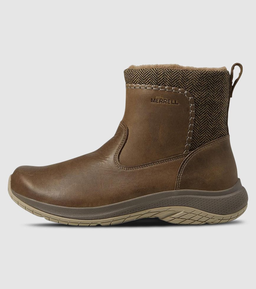 MERRELL ENCORE ICE 5 MID ZIP WOMENS OTTER | The Athlete's Foot