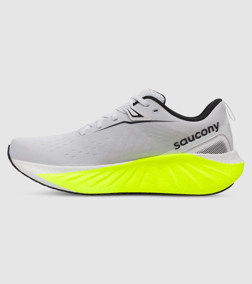 SAUCONY TRIUMPH 22 MENS WHITE CITRON | The Athlete's Foot