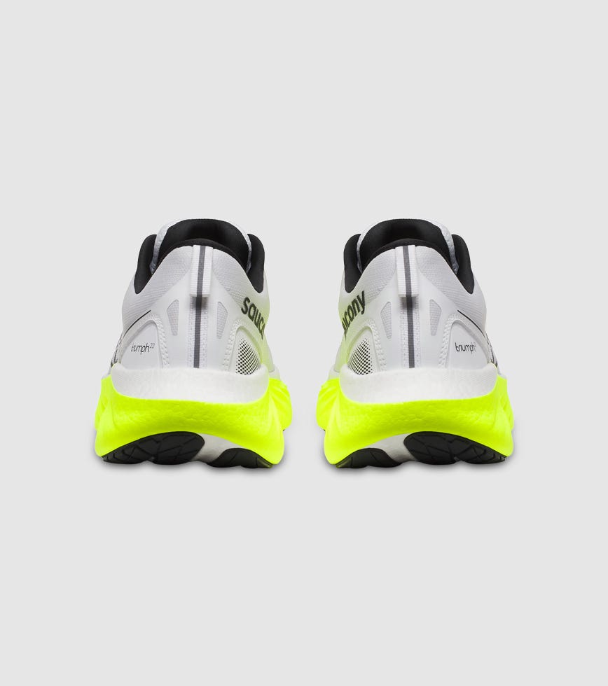 Saucony triumph 22 ホワイト/シトロン SAUCONY TRIUMPH 22 MENS WHITE CITRON | The Athlete's Foot