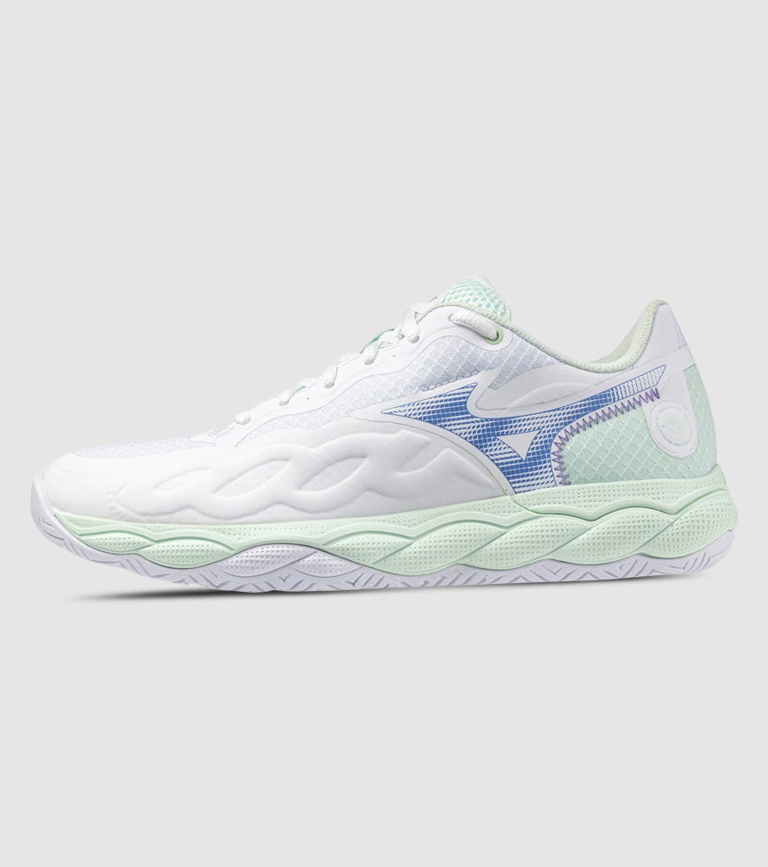 MIZUNO WAVE ENFORCE COURT AC WOMENS TENNIS SHOES WHITE FRONTIER