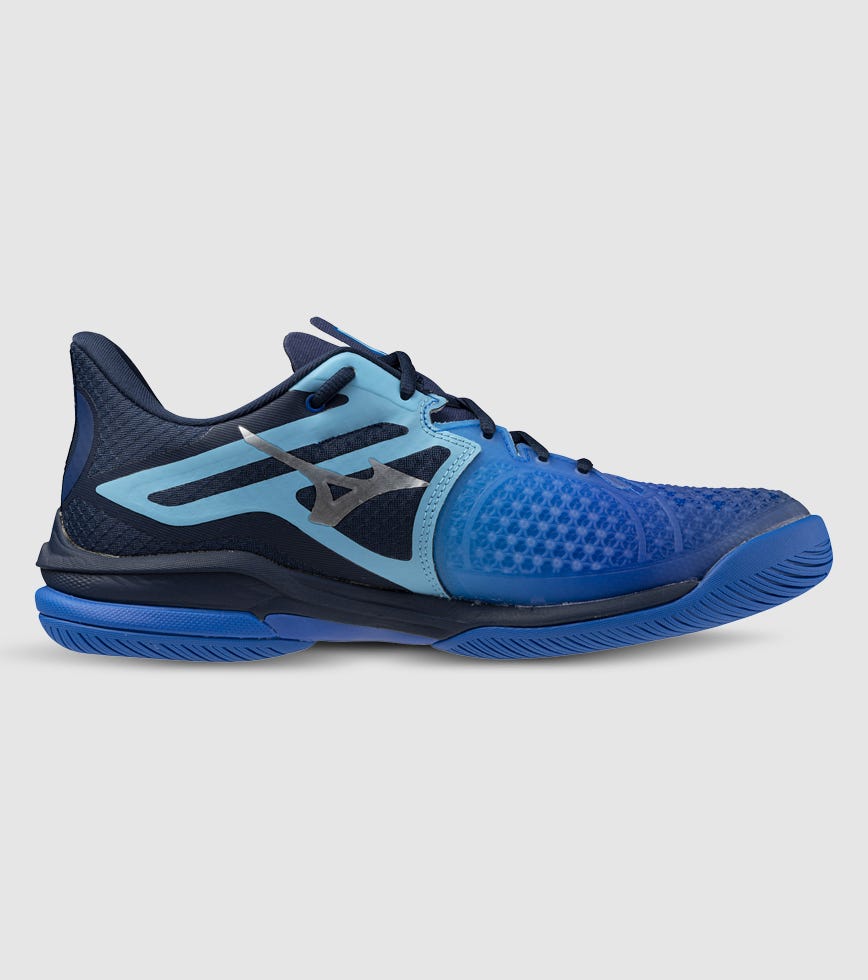 NEW MIZUNO men\'s wave exceed tour 6 ac tennis shoes in mugen blue/white Men main image 4
