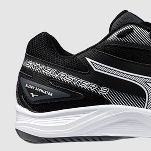 MIZUNO SKY BLASTER MENS BADMINTON SHOES BLACK WHITE EBONY The
