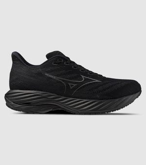 MIZUNO WAVE RIDER 28 MENS BLACK QUIET SHADE EBONY The Athlete's Foot