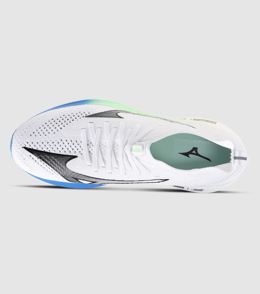 MIZUNO NEO ZEN MENS WHITE BLACK FRONTIER BLUE The Athlete's Foot