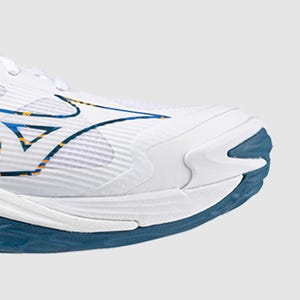 MIZUNO WAVE MOMENTUM MENS VOLLEYBALL SHOES WHITE CARROT CURL