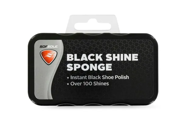 SOF SOLE SHINE SPONGE BLACK The Athlete's Foot