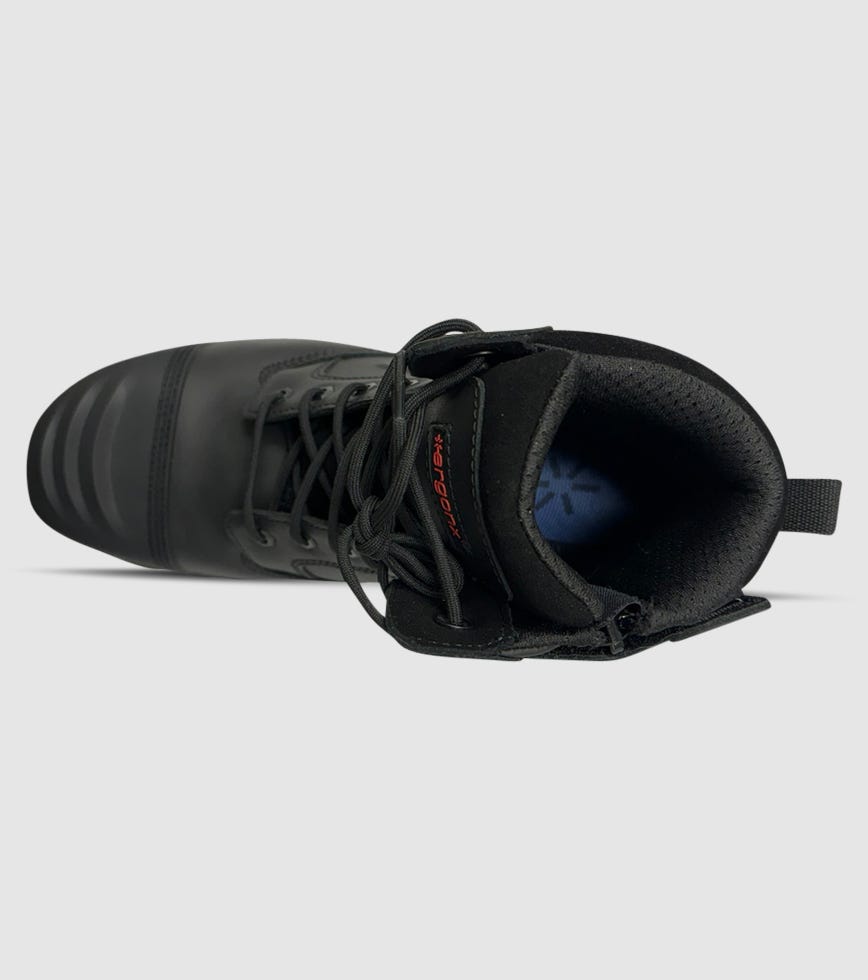 Jims Group Ergonx Tan Black Toe Lace Up Safety Boots Socks Bundle