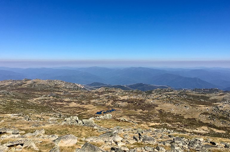 Landscape view of mountains