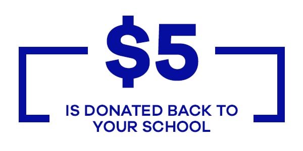 $5 back to your school