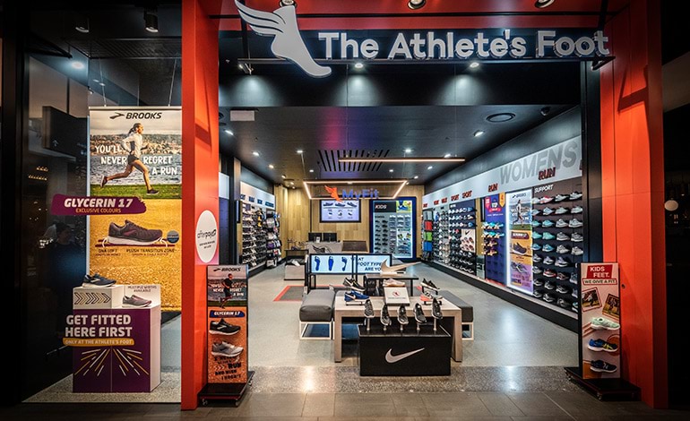 athletes foot shoe store