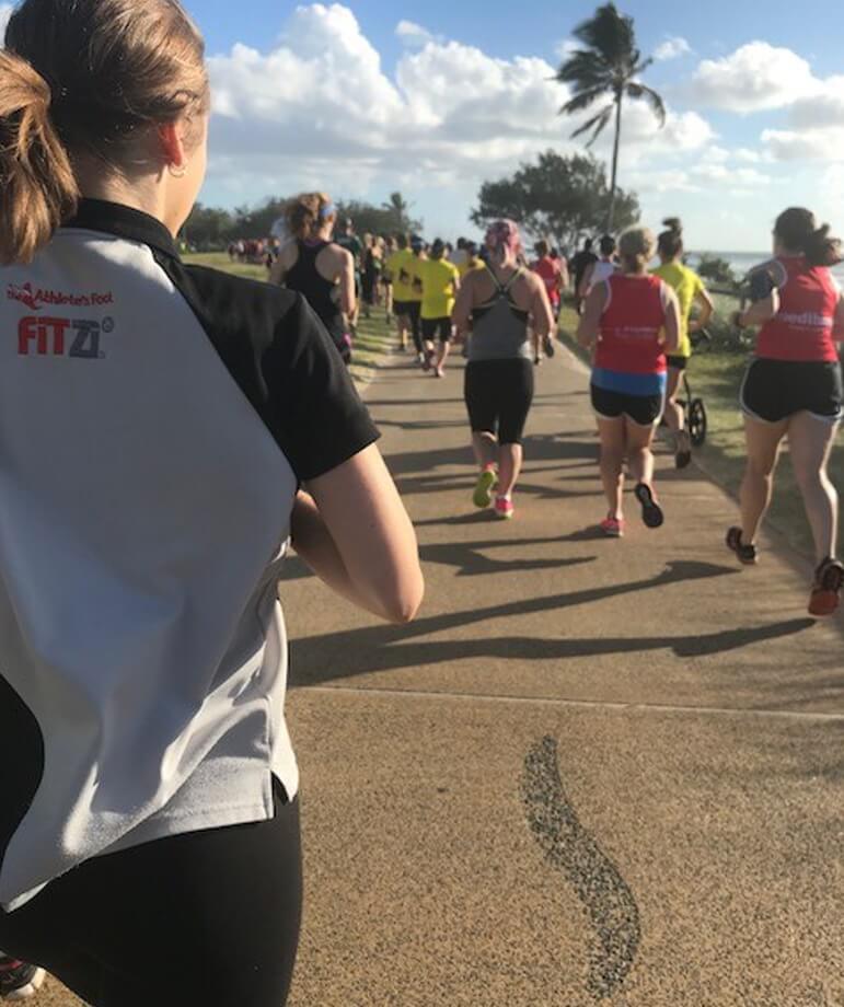 People taking part in a fun run