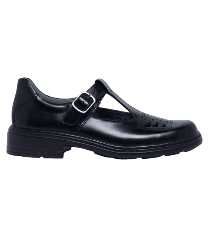 Clarks Ingrid Senior Black Hi Shine